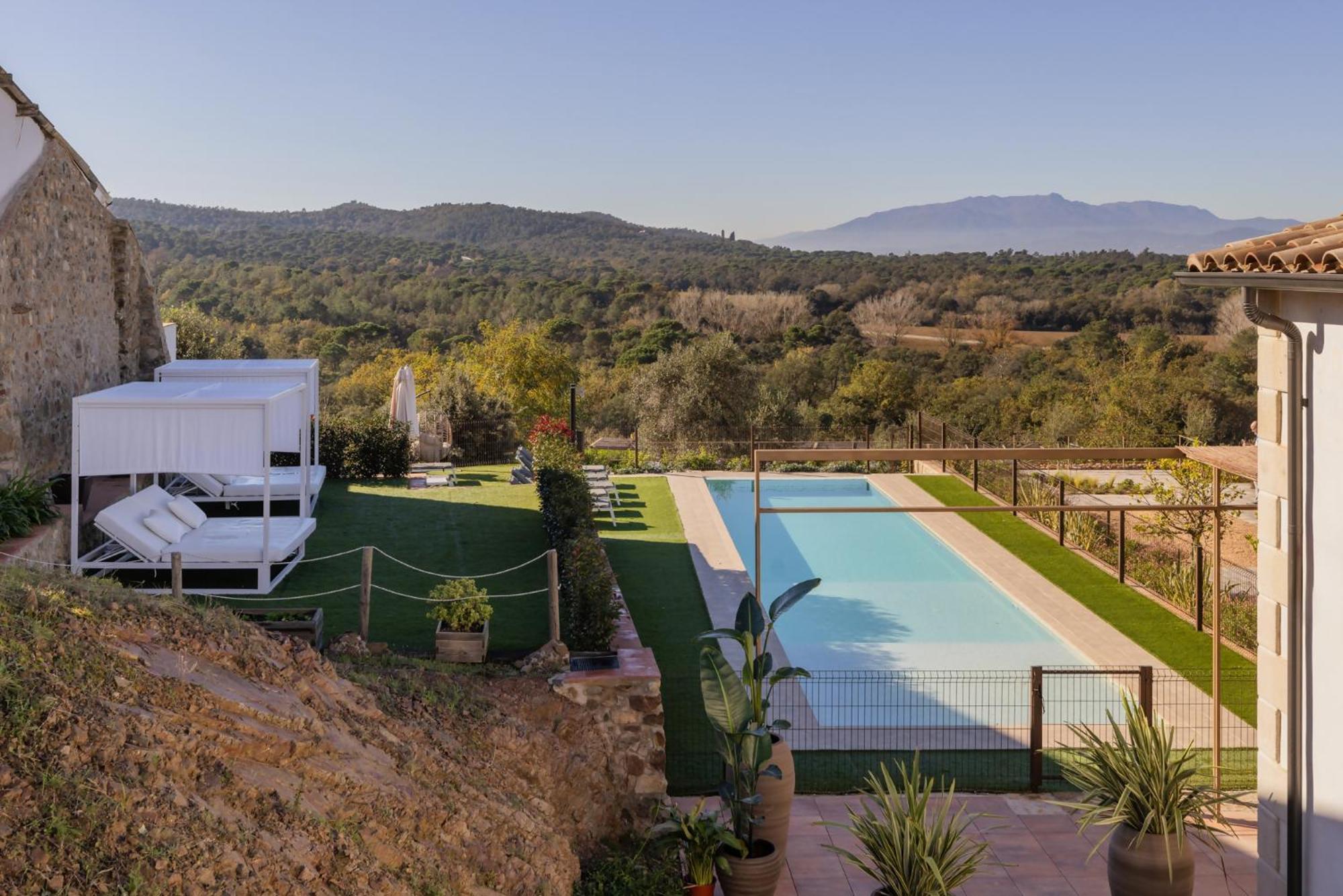 Can Bufi Espectacular Casa Con Piscina Interior Llagostera Extérieur photo