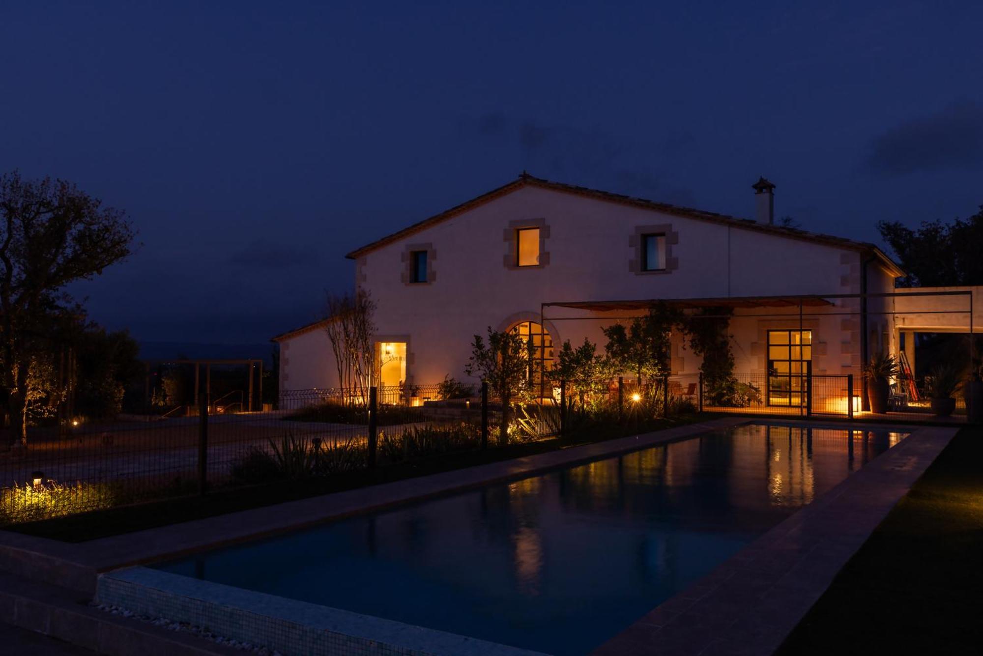 Can Bufi Espectacular Casa Con Piscina Interior Llagostera Extérieur photo