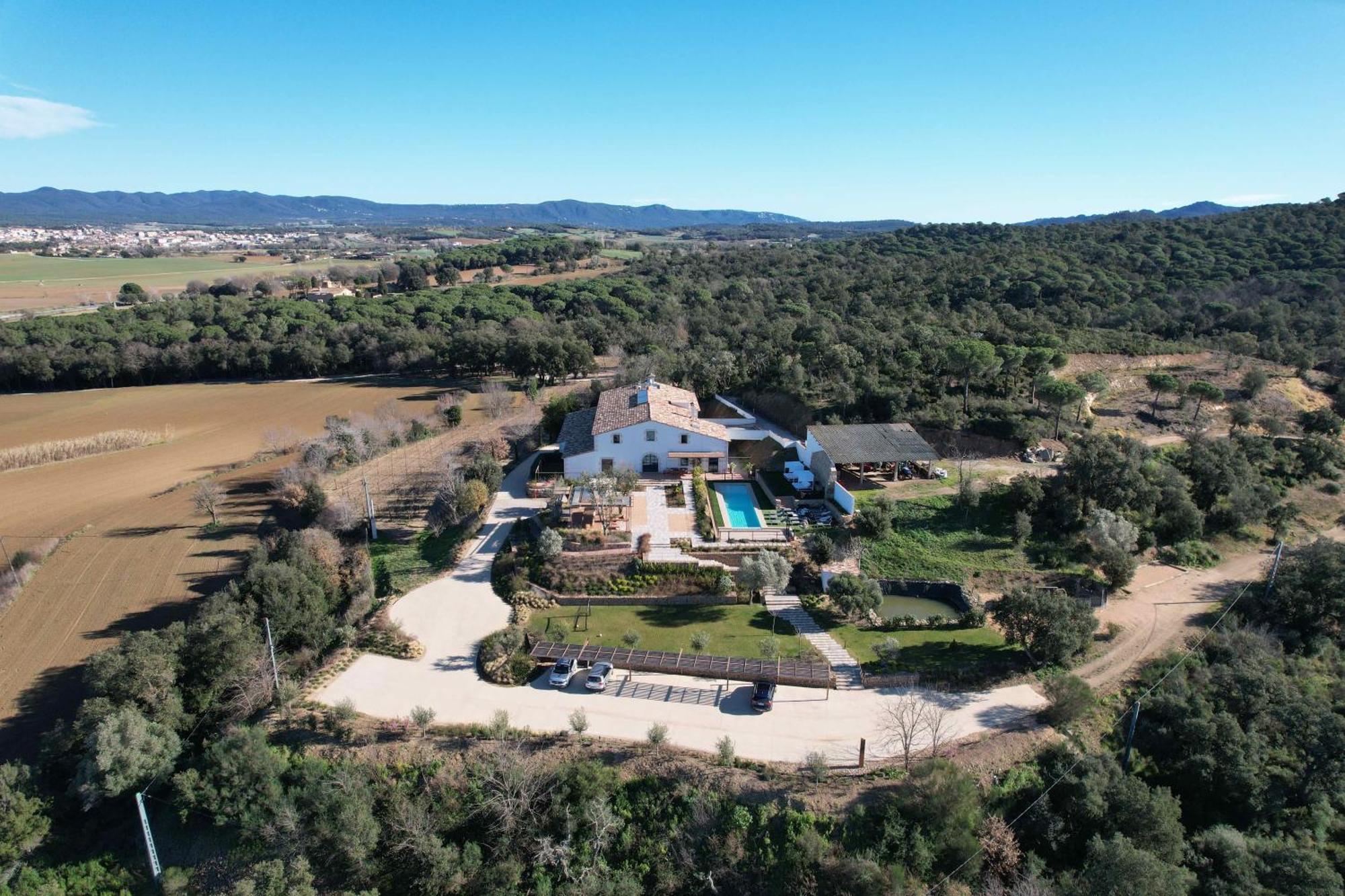 Can Bufi Espectacular Casa Con Piscina Interior Llagostera Extérieur photo